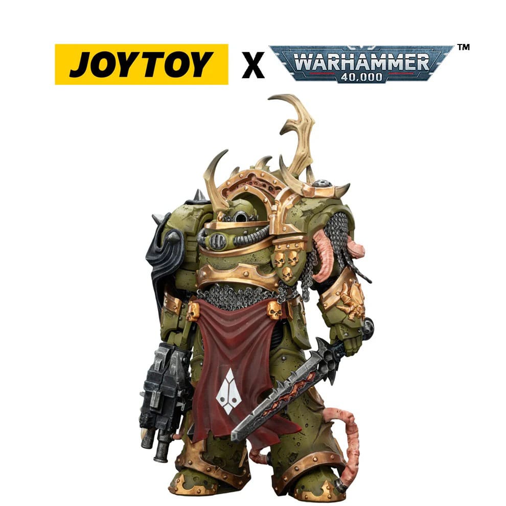 Warhammer 40,000 Action Figure Death Guard Blightlord Terminator 3 with Combi-bolter and Bubotic Blade 14 cm 6927054402885