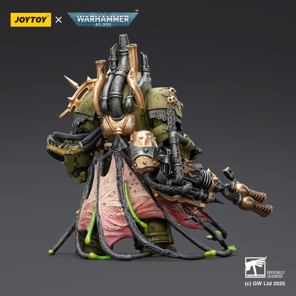 Warhammer 40,000 Action Figure Death Guard Lord of Virulence with Power Fist and Twin Plague Spewer 14 cm 6927054402908