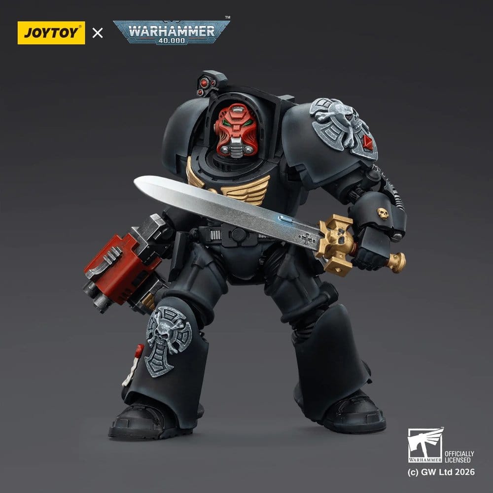 Warhammer 40,000 Action Figure Black Templars Terminator 1 with Power Sword and Storm Bolter 14 cm 6927054403097