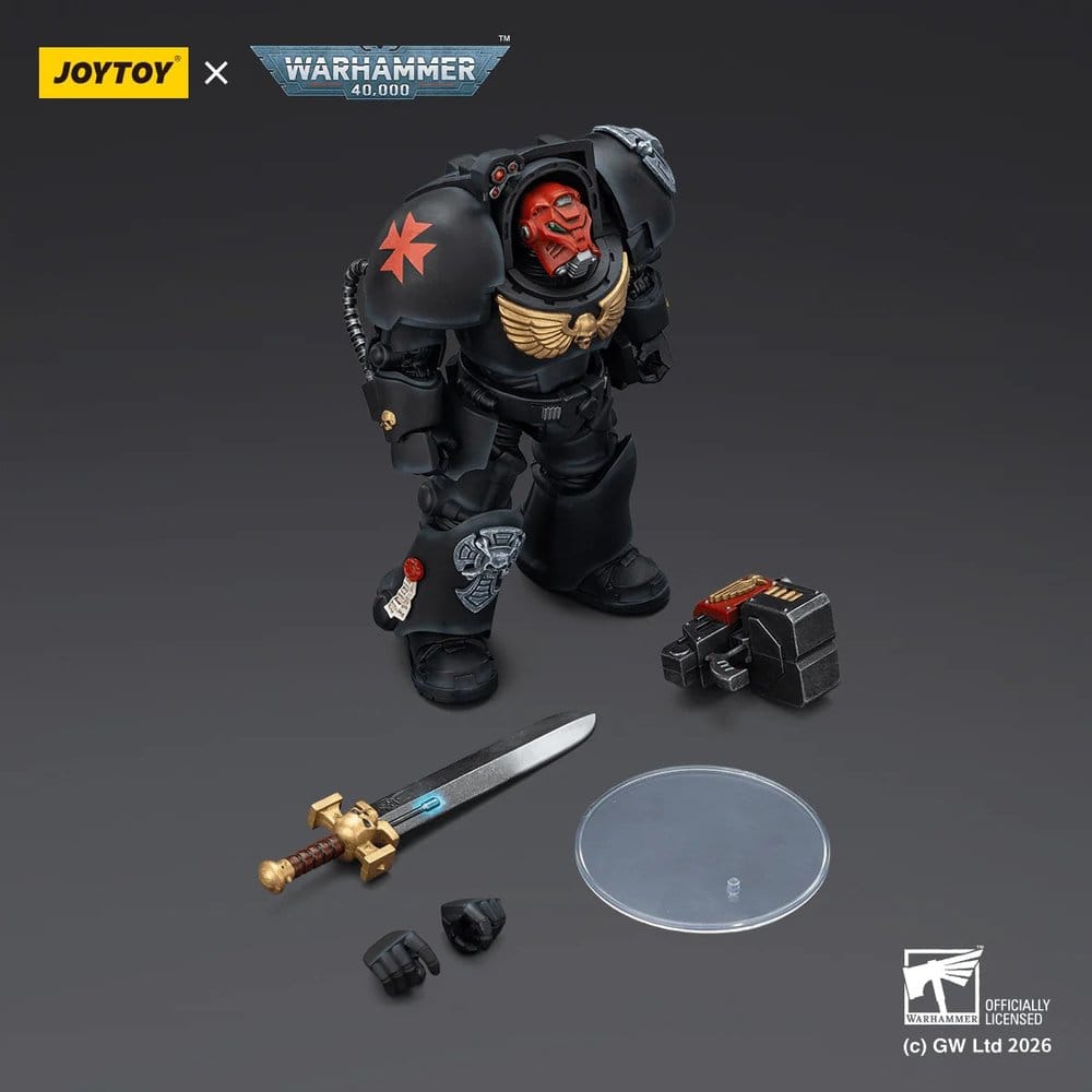 Warhammer 40,000 Action Figure Black Templars Terminator 1 with Power Sword and Storm Bolter 14 cm 6927054403097