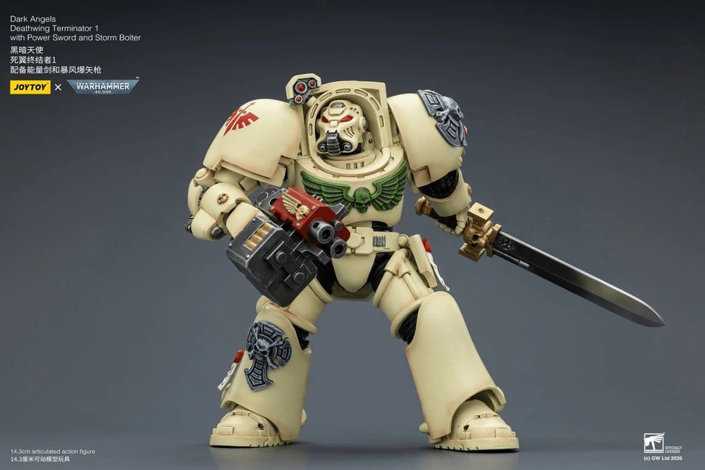 Warhammer 40,000 Action Figure Dark Angels Deathwing Terminator 1 with Power Sword and Storm Bolter 14 cm 6927054403127