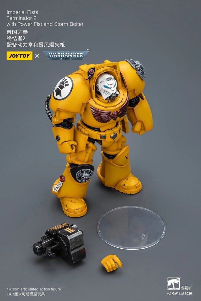 Warhammer 40,000 Action Figure Imperial Fists Terminator 2 with Power Fist and Storm Bolter 14 cm 6927054403165