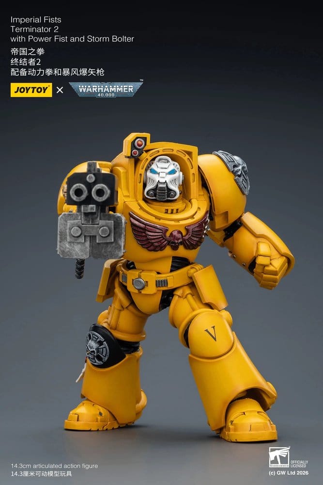 Warhammer 40,000 Action Figure Imperial Fists Terminator 2 with Power Fist and Storm Bolter 14 cm 6927054403165