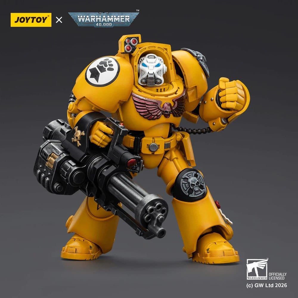 Warhammer 40,000 Action Figure Imperial Fists Terminator 3 with Power Fist and Assault Cannon 14 cm 6927054403172