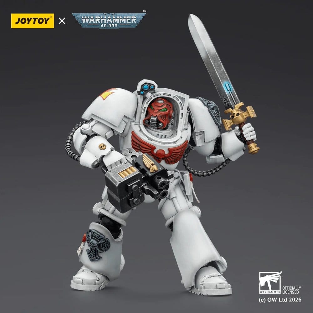 Warhammer 40,000 Action Figure White Scars Terminator 1 with Power Sword and Storm Bolter 14 cm 6927054403189