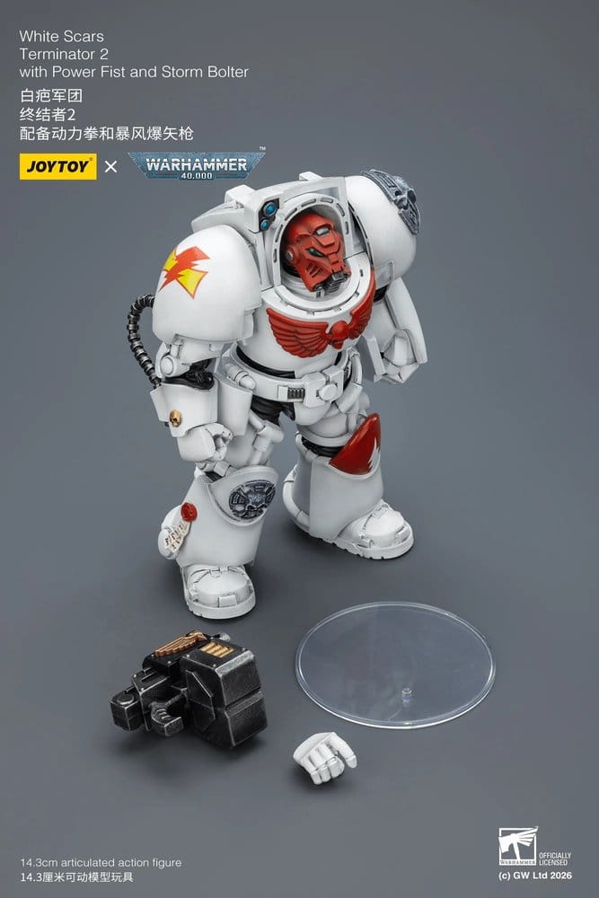 Warhammer 40,000 Action Figure White Scars Terminator 2 with Power Fist and Storm Bolter 14 cm 6927054403196