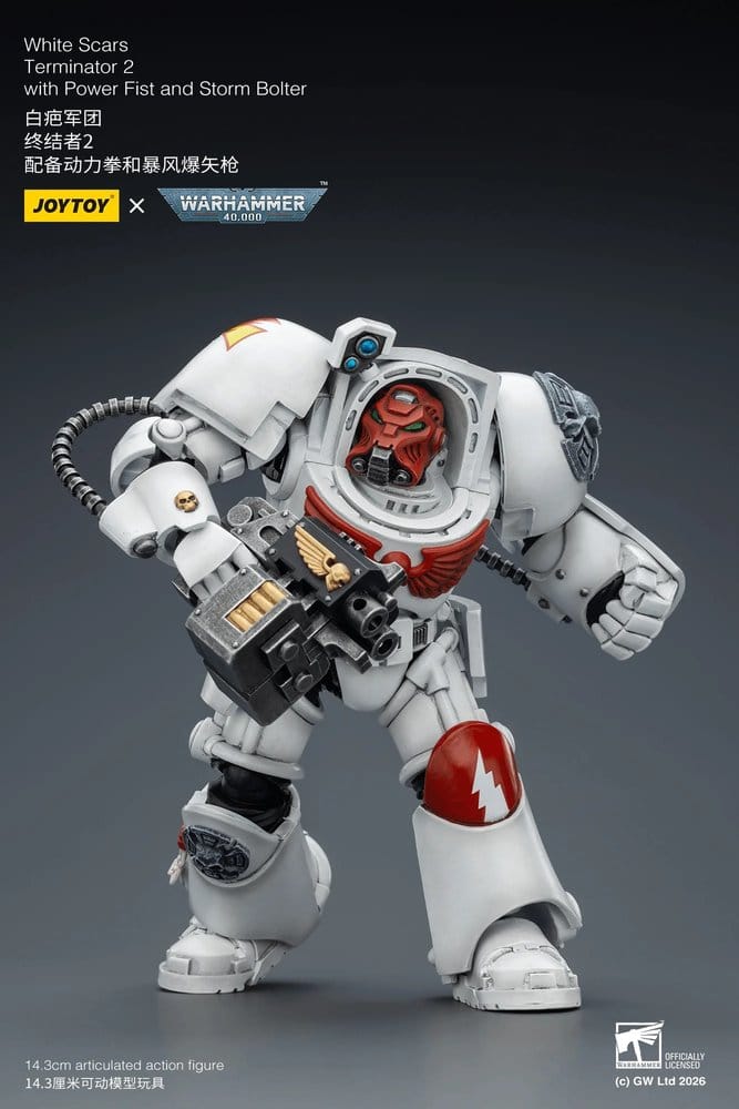 Warhammer 40,000 Action Figure White Scars Terminator 2 with Power Fist and Storm Bolter 14 cm 6927054403196