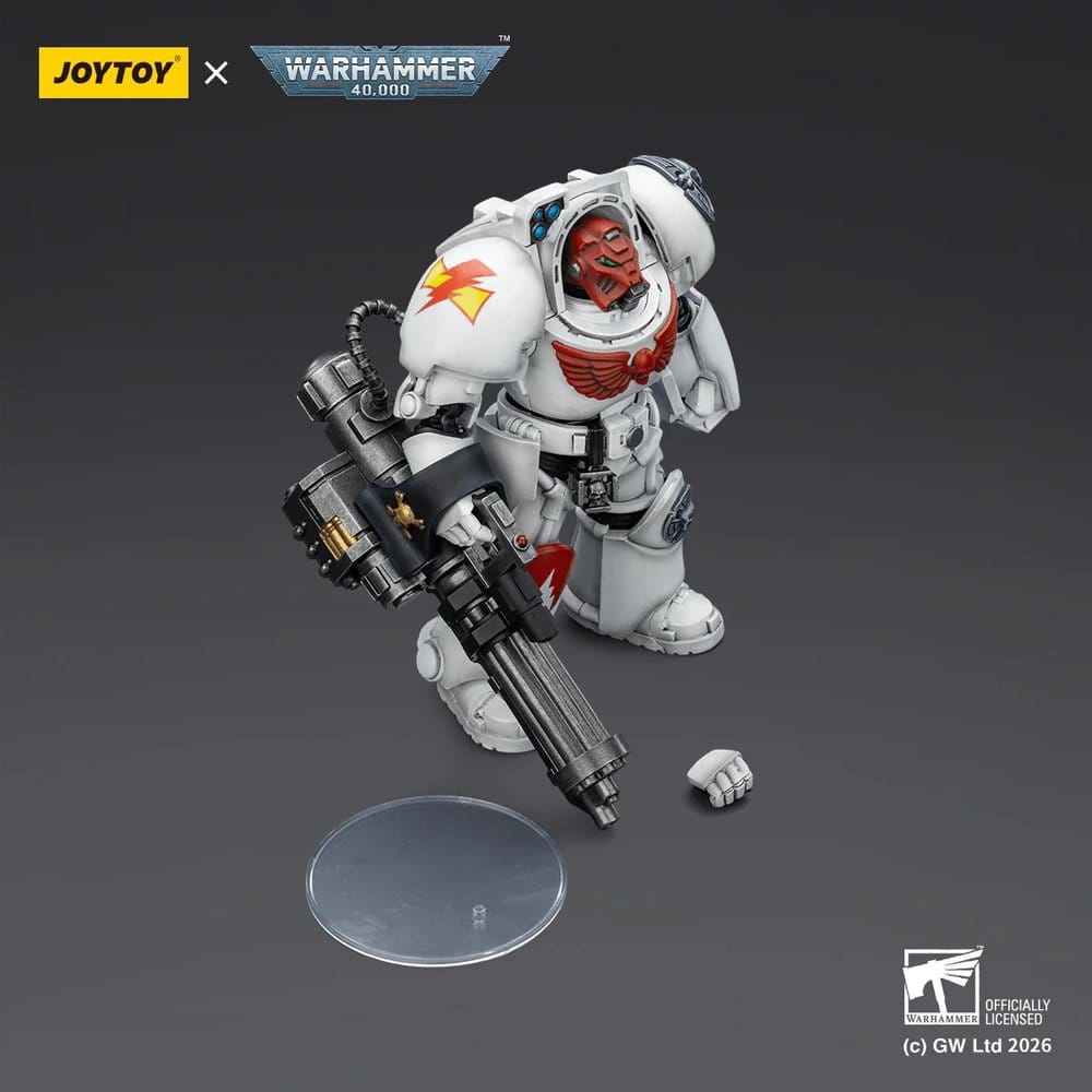 Warhammer 40,000 Action Figure White Scars Terminator 3 with Power Fist and Assault Cannon 14 cm 6927054403202