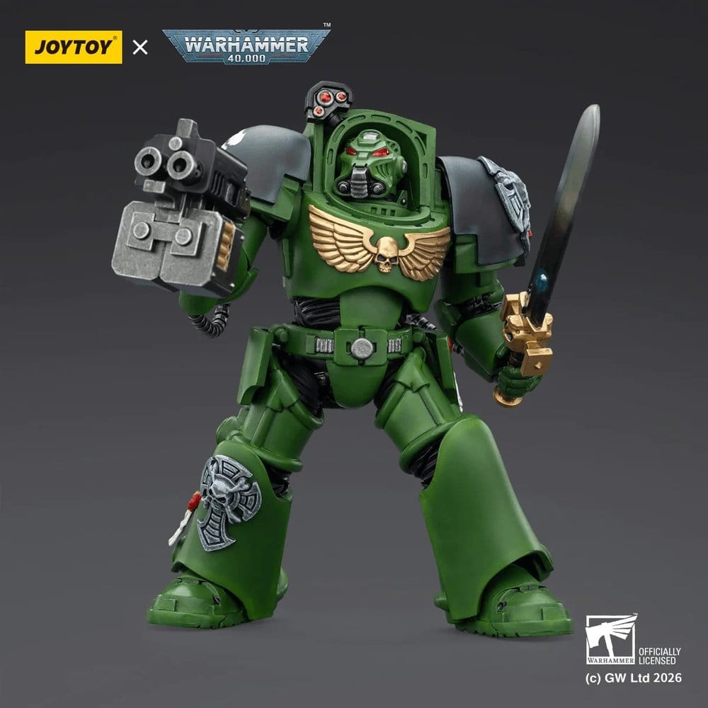 Warhammer 40,000 Action Figure Salamanders Terminator 1 with Power Sword and Storm Bolter 14 cm 6927054403219