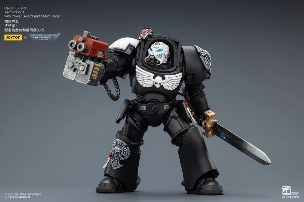 Warhammer 40,000 Action Figure Raven Guard Terminator 1 with Power Sword and Storm Bolter 14 cm 6927054403240