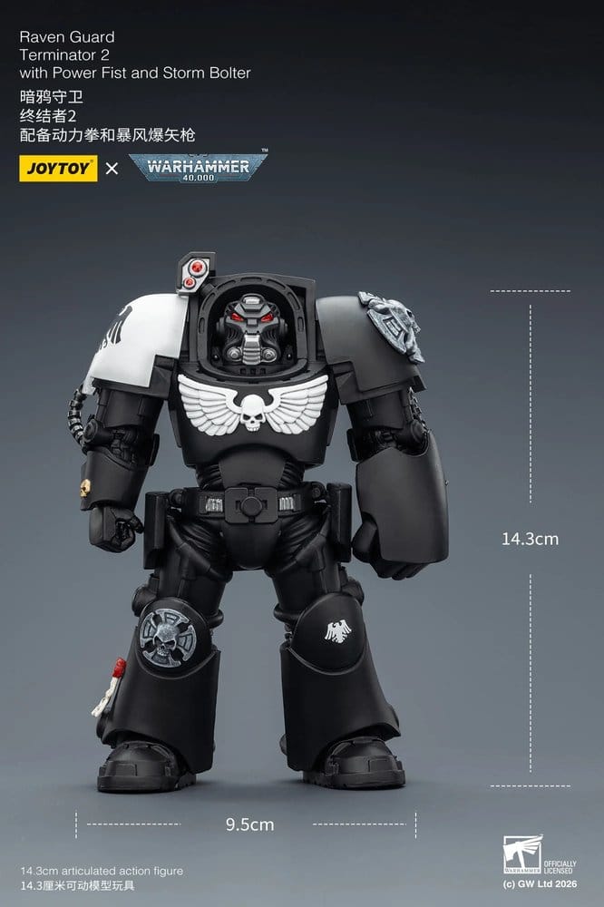 Warhammer 40,000 Action Figure Raven Guard Terminator 2 with Power Fist and Storm Bolter 14 cm 6927054403257