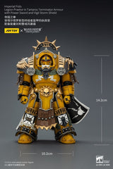 Warhammer Imperial Fists Action Figure Legion Praetor in Tartaros Terminator Armourwith Power Sword and Vigil Storm Shield 14 cm 6927054403295