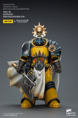 Warhammer Imperial Fists Action Figure Librarian Consulwith Force Axe and Bolt Pistol 12 cm 6927054403301