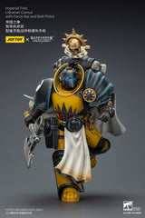 Warhammer Imperial Fists Action Figure Librarian Consulwith Force Axe and Bolt Pistol 12 cm 6927054403301