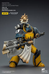 Warhammer Imperial Fists Action Figure Librarian Consulwith Force Axe and Bolt Pistol 12 cm 6927054403301