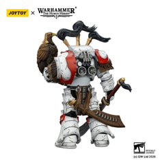 Warhammer 40,000 Action Figure White Scars Legion Praetor in Cataphractii Terminator Armour with Cyber Hawk Chogorian sword and combi-melta 14 cm 6927054403486