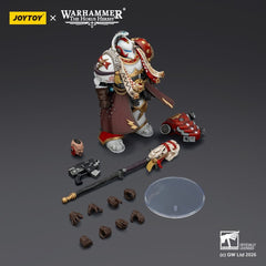 Warhammer 40,000 Action Figure White Scars Stormseer Consulwith Force Staff and Bolt Pistol 12 cm 6927054403585