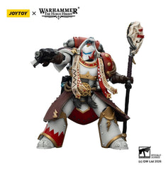 Warhammer 40,000 Action Figure White Scars Stormseer Consulwith Force Staff and Bolt Pistol 12 cm 6927054403585