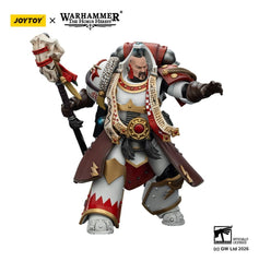 Warhammer 40,000 Action Figure White Scars Stormseer Consulwith Force Staff and Bolt Pistol 12 cm 6927054403585