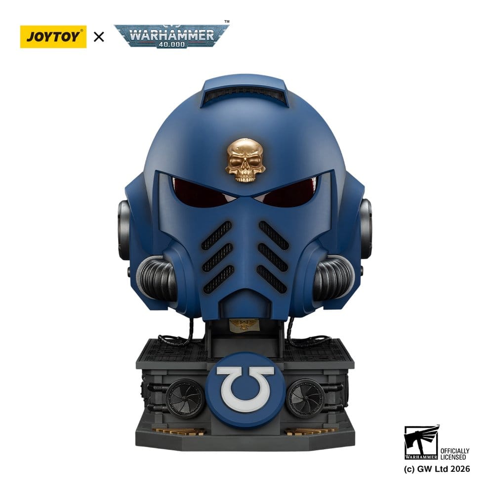 Warhammer 40,000 Captain MkX Helmet & Display Stand Ultramarines 44 cm 6927054403745
