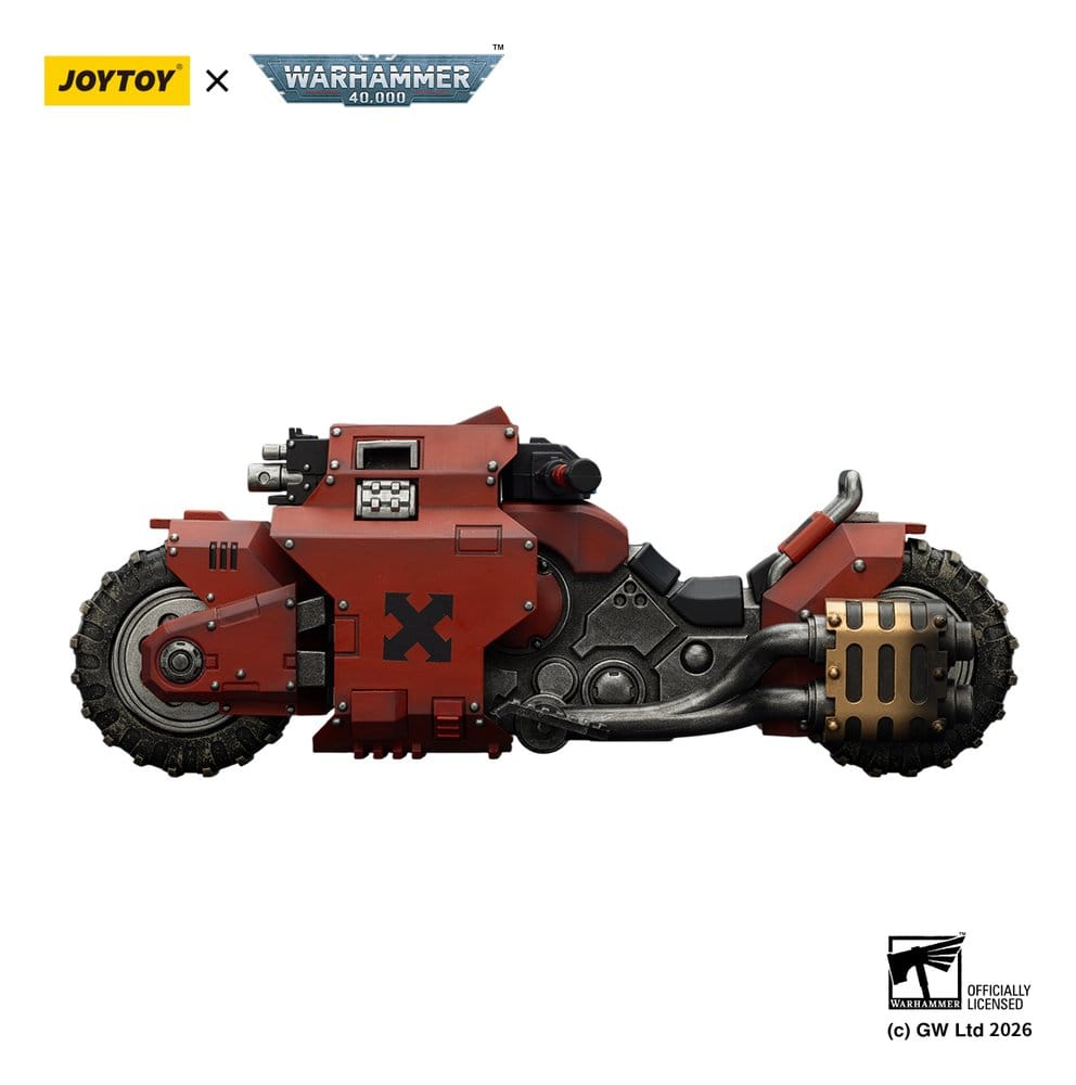 Warhammer 40,000 Raider-pattern Combat Bike Blood Angels with twin-linked bolt rifles 22 cm 6927054403752