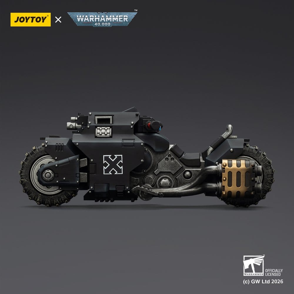 Warhammer 40,000 Raider-pattern Combat Bike Raven Guard with twin-linked bolt rifles 22 cm 6927054403776