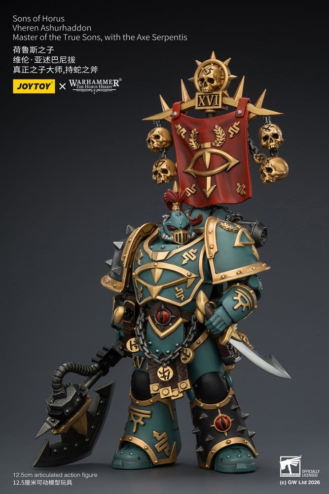 Warhammer The Horus Heresy Actionfigur Sons of Horus Vheren Ashurhaddon Master of the True Sons 13 cmWarhammer The Horus Heresy Action Figure Sons of Horus Vheren Ashurhaddon Master of the True Sons 13 cmWarhammer The Horus Heresy figurine Sons of Horus V 6927054403936