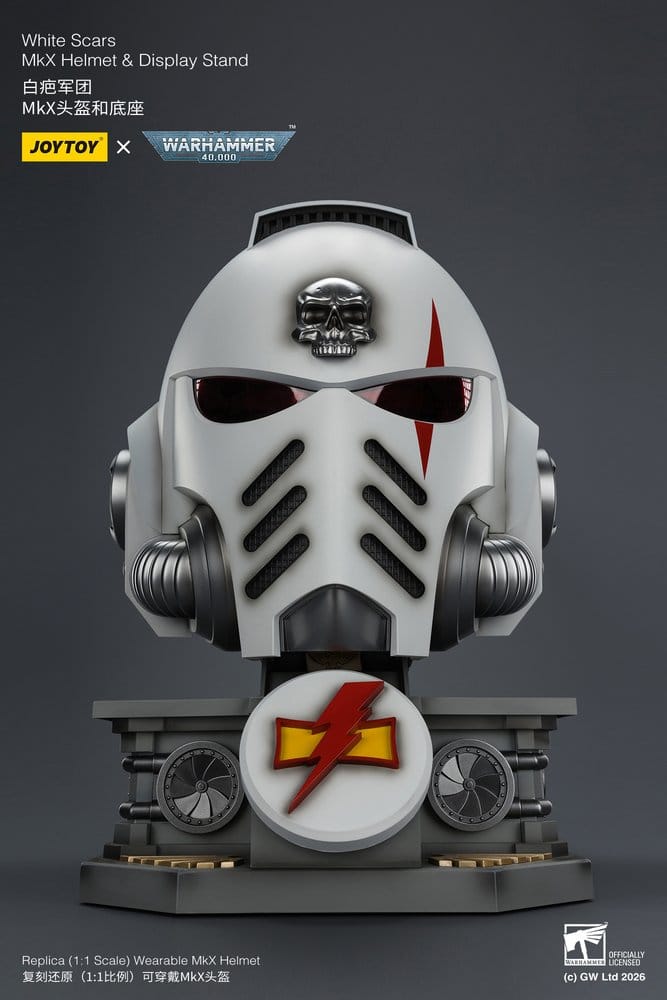 Warhammer 40,000 Helmet with Display Stand White Scars MkX 44 cm 6927054404087