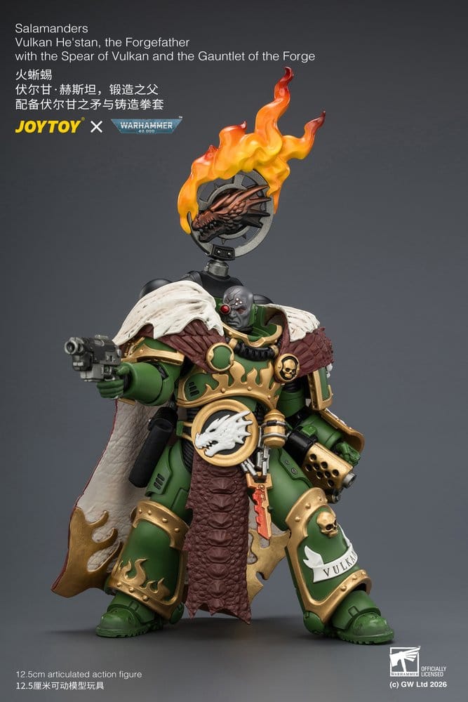 Warhammer Action Figure Salamanders Vulkan He'stan, the Forgefather 13 cm 6927054404438