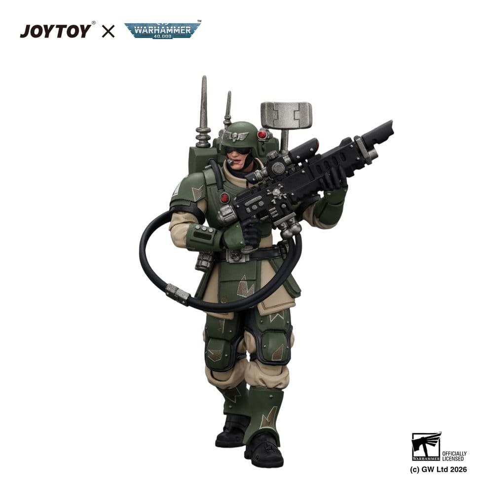 Warhammer Action Figure Astra Militarum Kasrkin 3 with Hot-shot Lasgun and Vox-caster 6927054404957