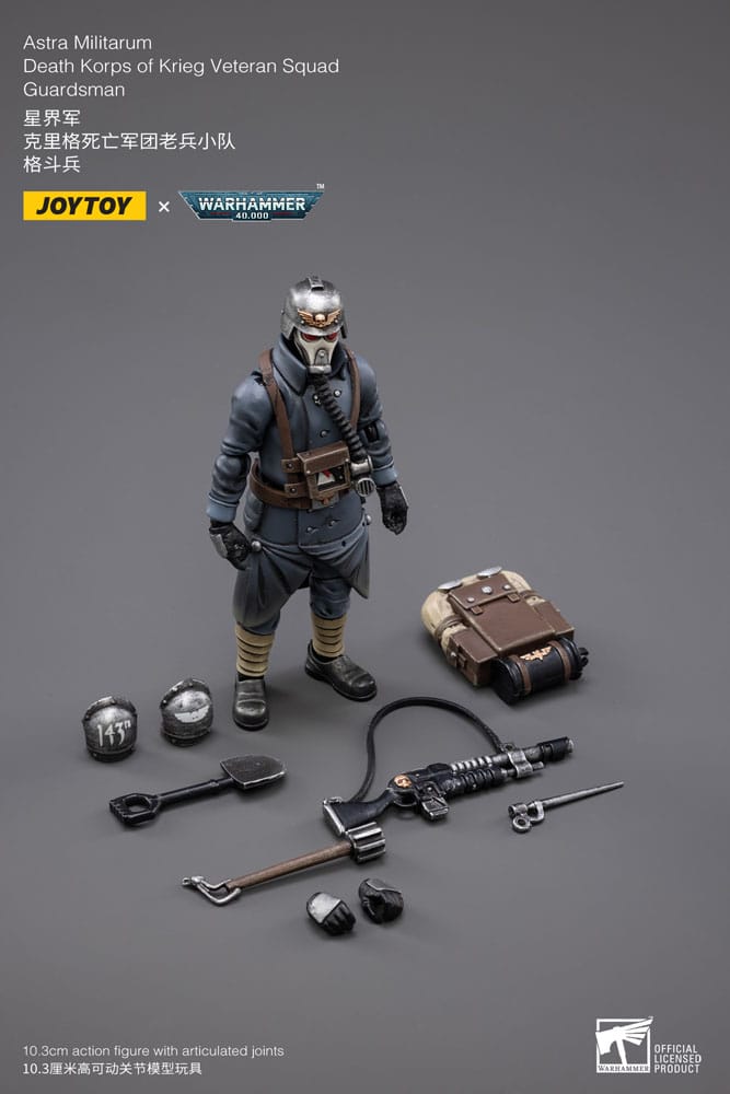 Warhammer 40k Action Figure 1/18 Astra MilitarumDeath Korps of Krieg Veteran Squad Guardsman 11 cm 6973130372665