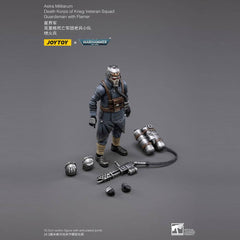 Warhammer 40k Action Figure 1/18 Death Korps of Krieg Veteran Squad Guardsman with Flamer 10 cm 6973130372672