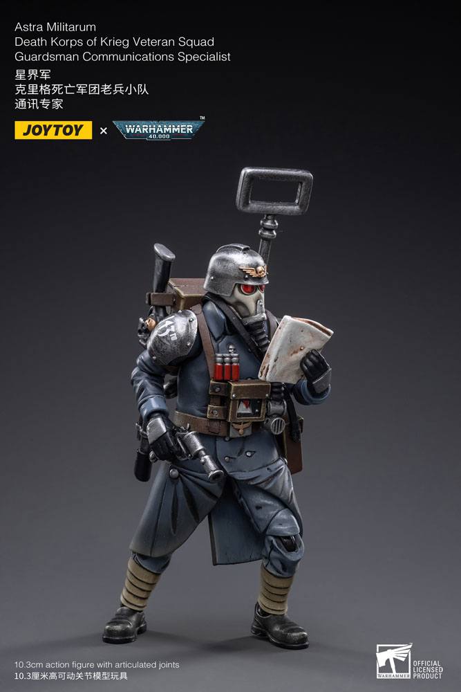 Warhammer 40k Action Figure 1/18 Death Korps of Krieg Veteran Squad Guardsman Communications Specialist 10 cm 6973130372689