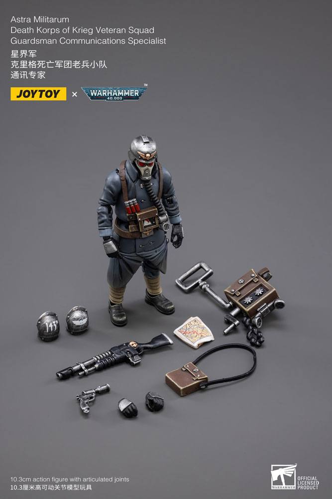 Warhammer 40k Action Figure 1/18 Death Korps of Krieg Veteran Squad Guardsman Communications Specialist 10 cm 6973130372689