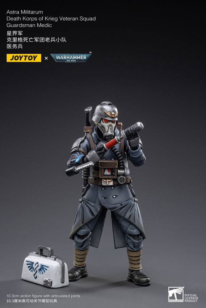 Warhammer 40k Action Figure 1/18 Death Korps of Krieg Veteran Squad Guardsman Medic 10 cm 6973130372696