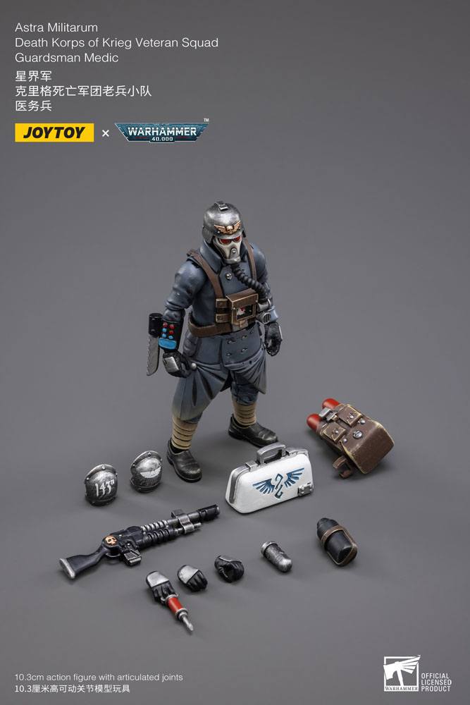 Warhammer 40k Action Figure 1/18 Death Korps of Krieg Veteran Squad Guardsman Medic 10 cm 6973130372696
