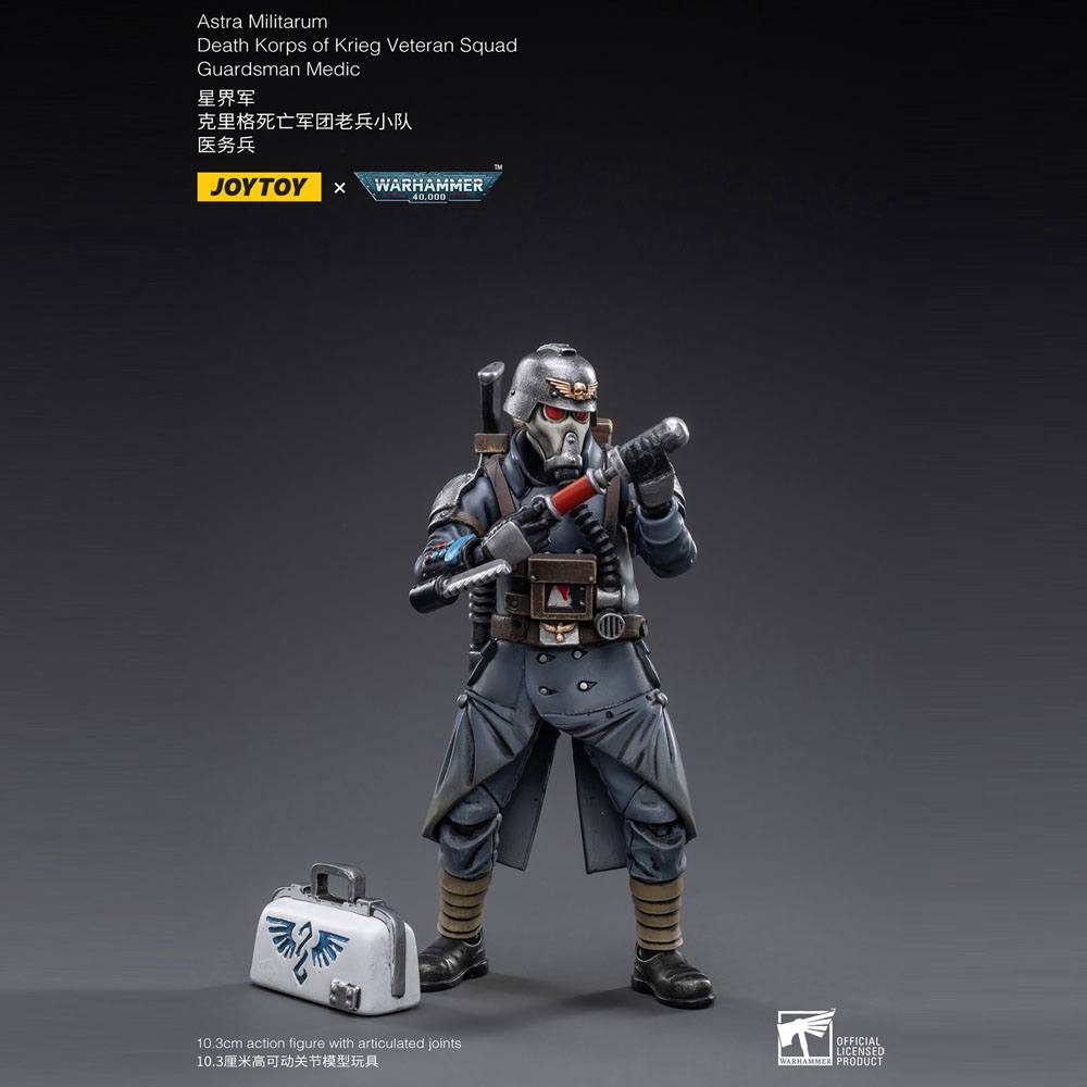 Warhammer 40k Action Figure 1/18 Death Korps of Krieg Veteran Squad Guardsman Medic 10 cm 6973130372696
