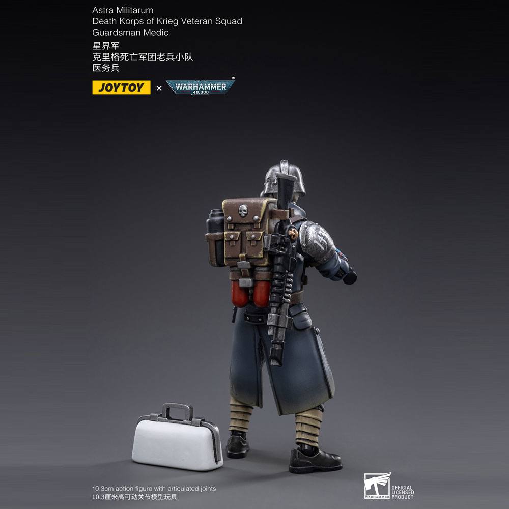 Warhammer 40k Action Figure 1/18 Death Korps of Krieg Veteran Squad Guardsman Medic 10 cm 6973130372696