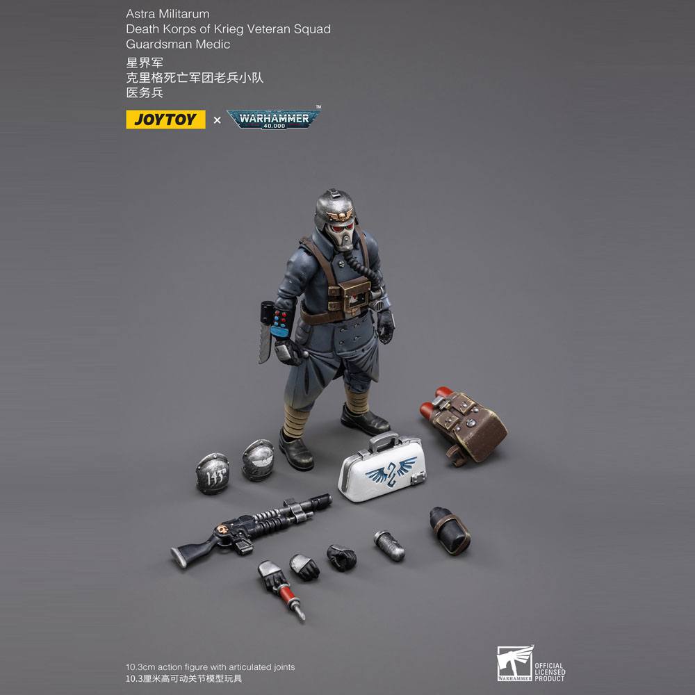 Warhammer 40k Action Figure 1/18 Death Korps of Krieg Veteran Squad Guardsman Medic 10 cm 6973130372696