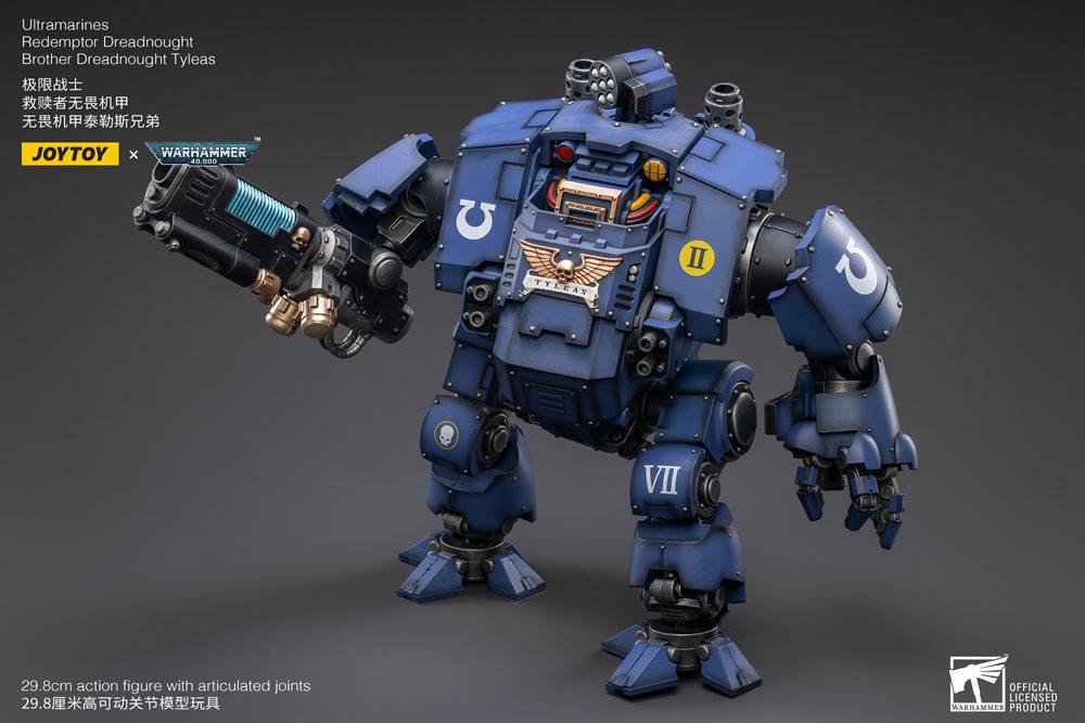 Warhammer 40k Action Figure 1/18 Ultramarines Redemptor Dreadnought Brother Dreadnought Tyleas 30 cm Reproduction 6973130372757