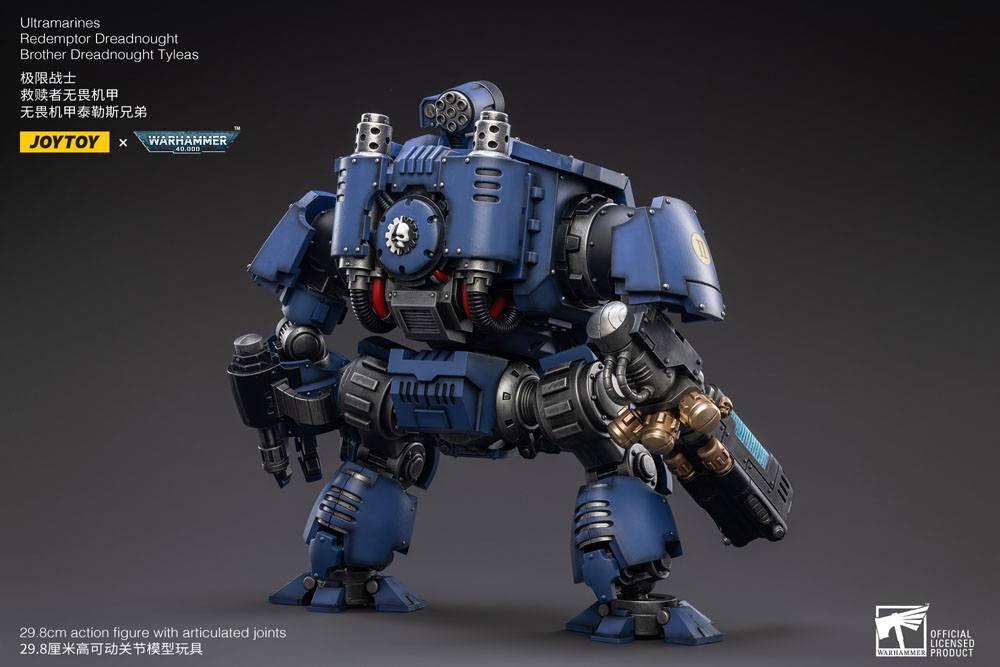 Warhammer 40k Action Figure 1/18 Ultramarines Redemptor Dreadnought Brother Dreadnought Tyleas 30 cm Reproduction 6973130372757