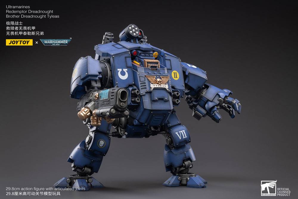 Warhammer 40k Action Figure 1/18 Ultramarines Redemptor Dreadnought Brother Dreadnought Tyleas 30 cm Reproduction 6973130372757