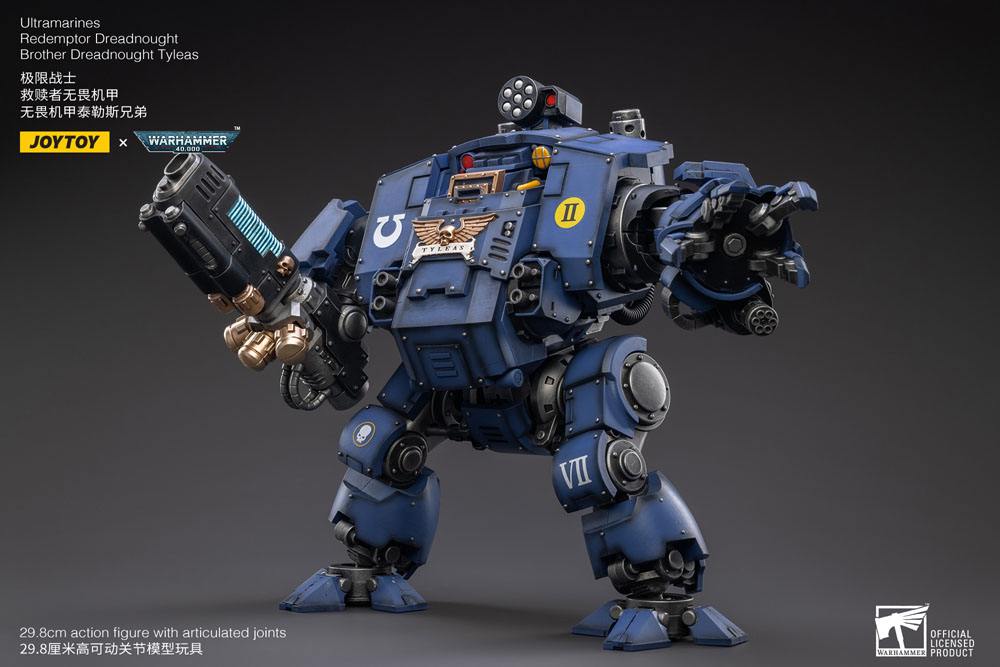 Warhammer 40k Action Figure 1/18 Ultramarines Redemptor Dreadnought Brother Dreadnought Tyleas 30 cm Reproduction 6973130372757