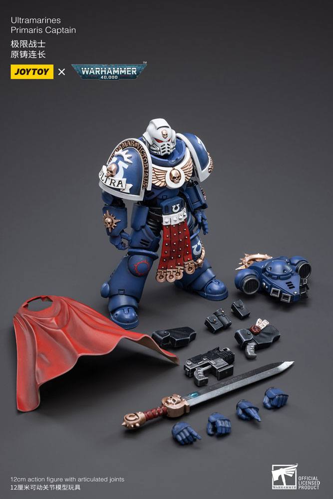 Warhammer 40k Action Figure 1/18 Ultramarines Primaris Captain 12 cm 6973130373297