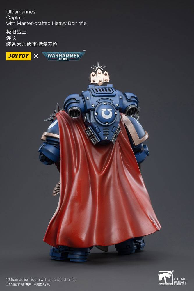 Warhammer 40k Action Figure 1/18 Ultramarines Captain with Master-Crafted Heavy Bolt Rifle 12 cm 6973130373556