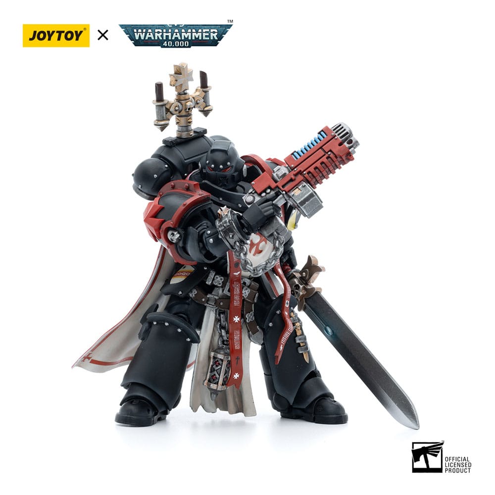Warhammer 40k Action Figure 1/18 Black Templars Sword Brethren Brother Lombast 12 cm 6973130374850