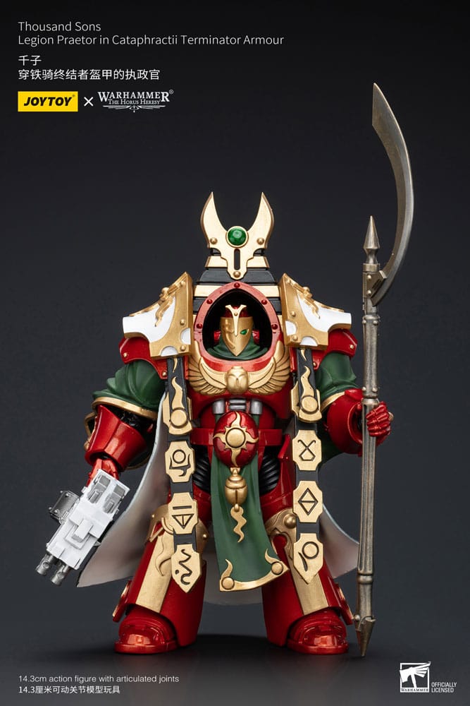 Warhammer The Horus Heresy Action Figure 1/18 Thousand sons Legion Praetor in Cataphractii Terminator Armour 12 cm   6973130375765