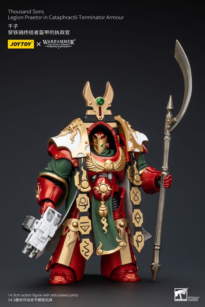 Warhammer The Horus Heresy Action Figure 1/18 Thousand sons Legion Praetor in Cataphractii Terminator Armour 12 cm   6973130375765