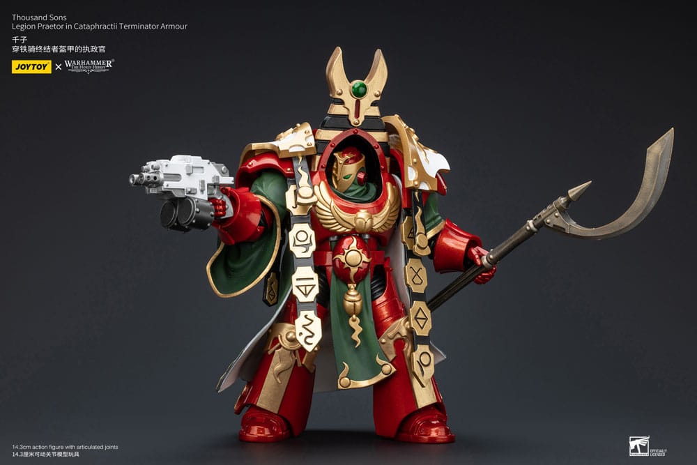 Warhammer The Horus Heresy Action Figure 1/18 Thousand sons Legion Praetor in Cataphractii Terminator Armour 12 cm 6973130375765