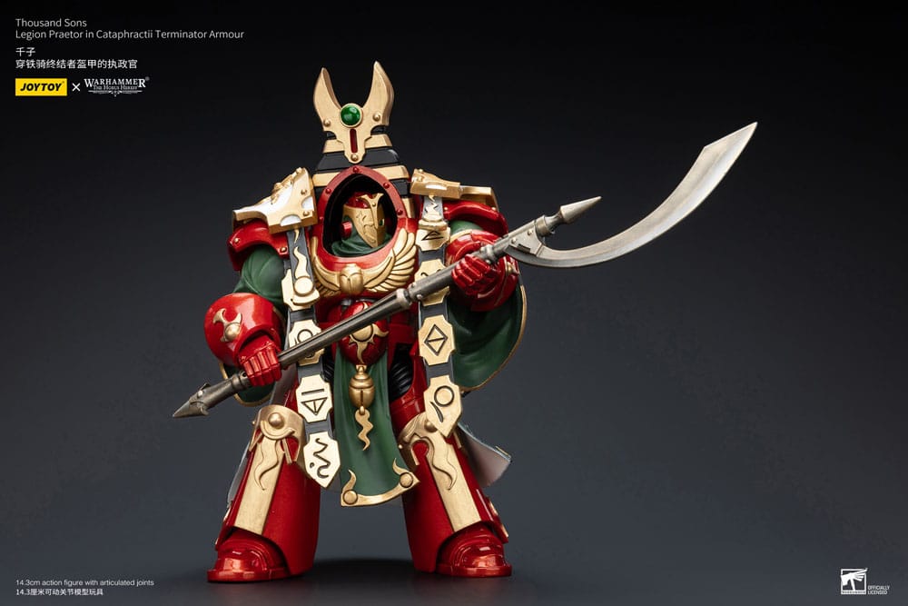 Warhammer The Horus Heresy Action Figure 1/18 Thousand sons Legion Praetor in Cataphractii Terminator Armour 12 cm 6973130375765